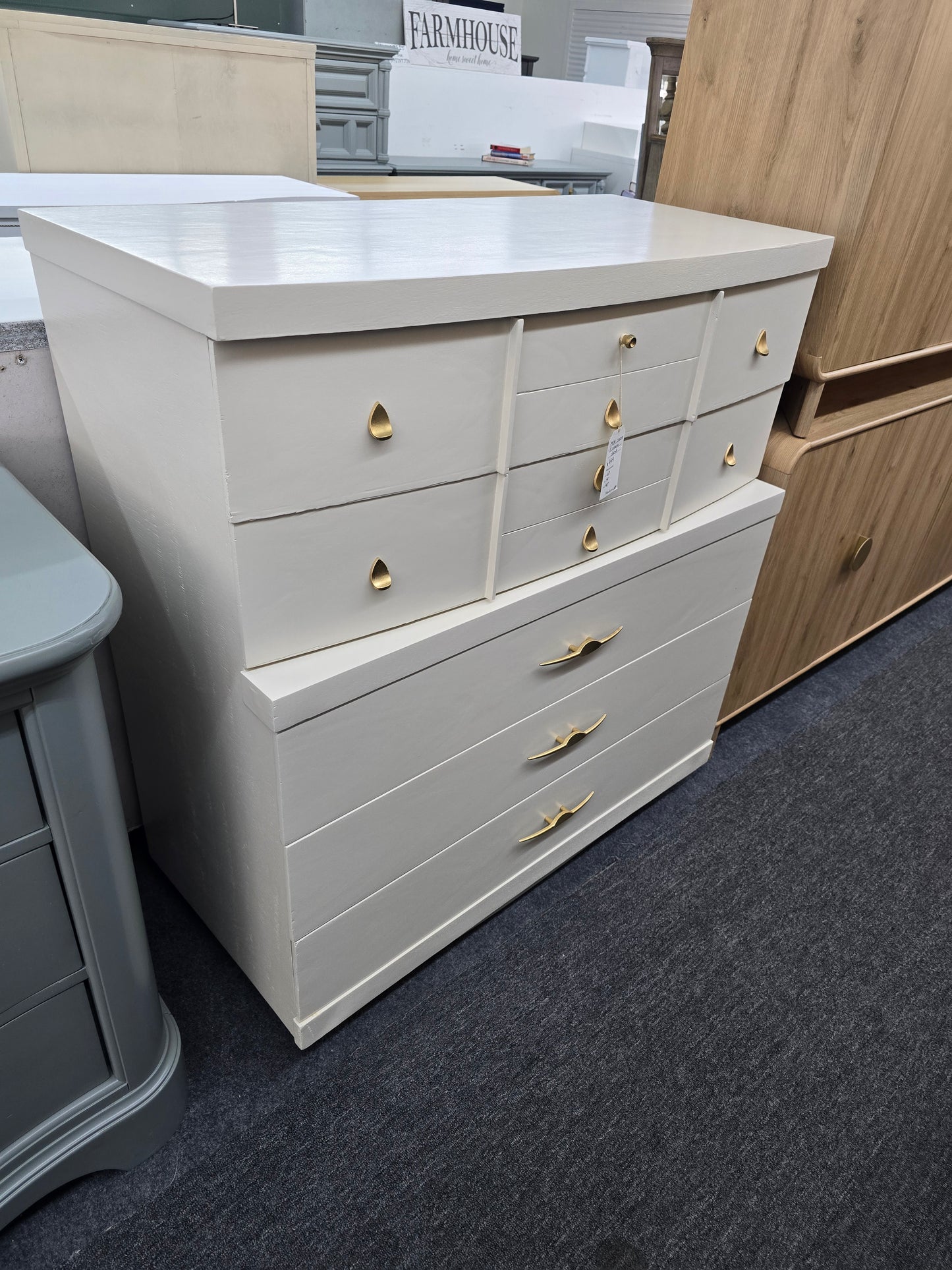 MCM cream chest