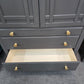 Graphite tall armoire