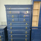Laura Ashley blue Lacquered tall chest