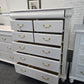 Beautiful pale pink 8 drawers tall chest