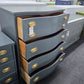 Bassett dark green lacquered chest
