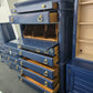 Laura Ashley blue Lacquered tall chest