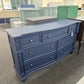 Navy blue 7 drawers dresser