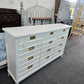 Stanley white 9 drawers dresser