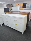 6 drawers white dresser