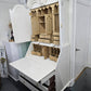 Off white lacquered tall secretary desk