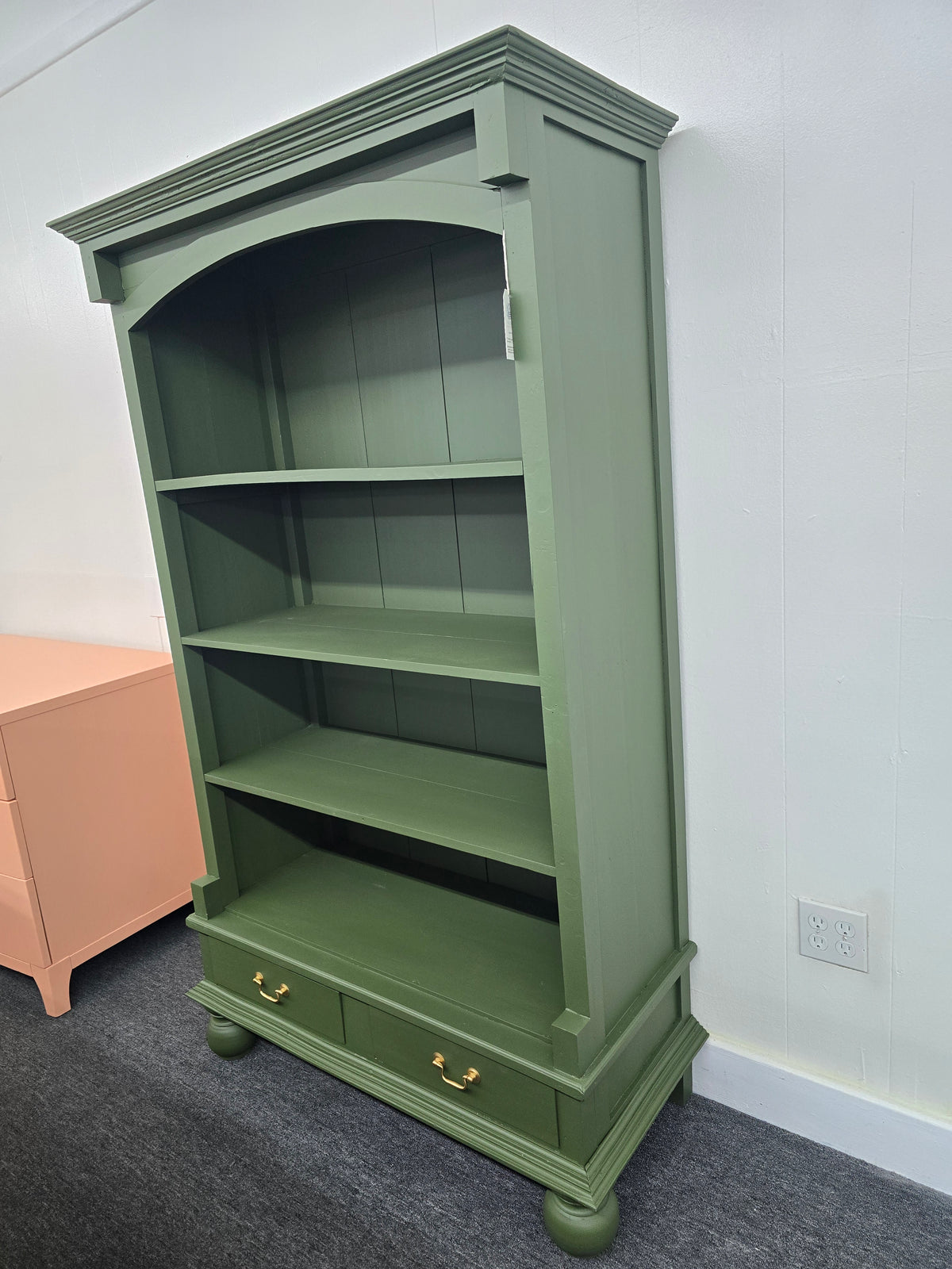 Solid wood secret garden bookshelf