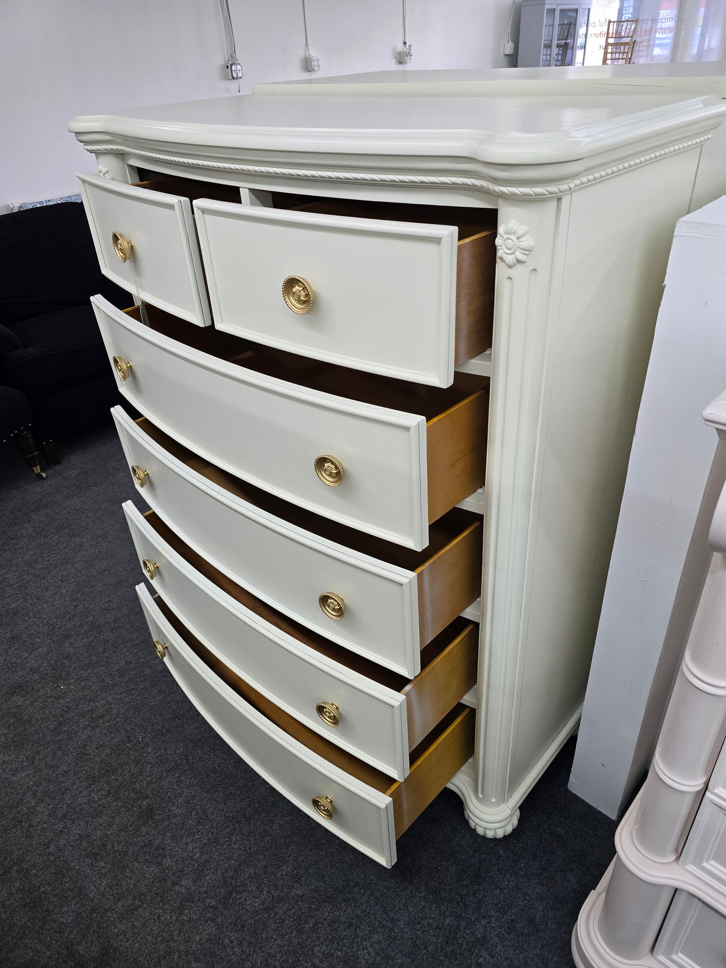 Rivers Edge cream tall chest
