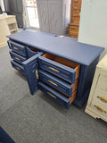 Stanley navy blue vintage dresser