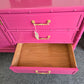 Bali Hai pink bamboo dresser