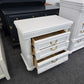 Gorgeous white 3 drawers nightstand