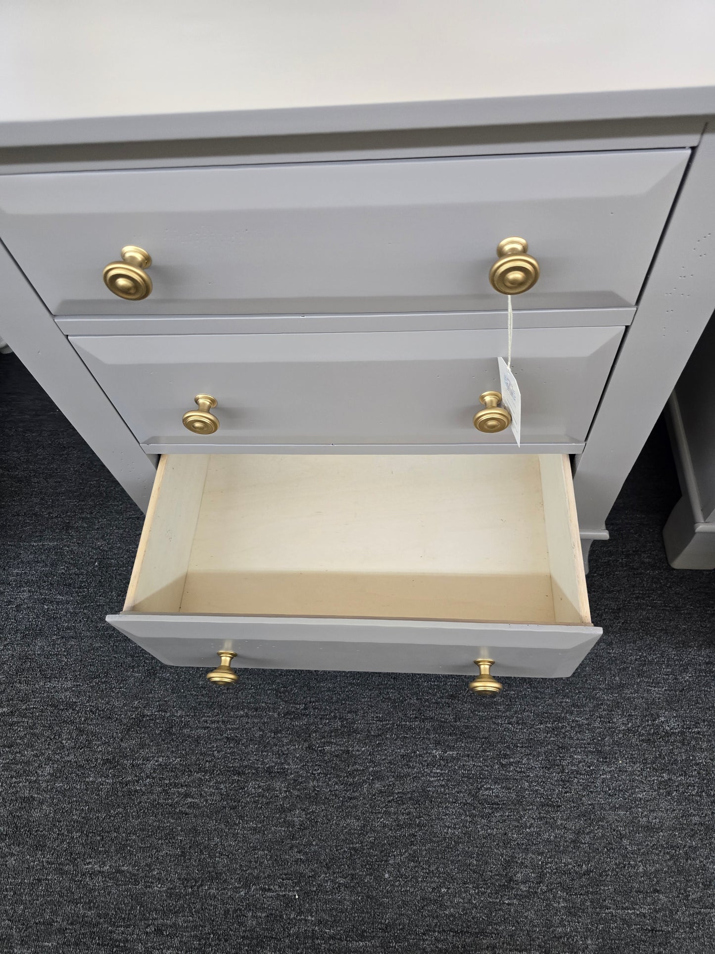 Pair of nightstands light gray colored