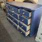 12 drawers navy blue dresser