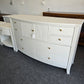 Alabaster 8 drawers 2 doors dresser