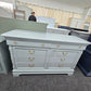 Lexington light blue 8 drawers dresser