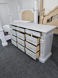 12 drawers gray dresser