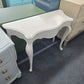 Cream lacquered side table