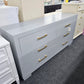 6 drawers gray dresser