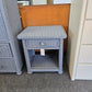 Wicker gray nightstand
