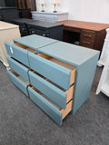 LANE pair of teal nightstands
