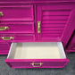 Gorgeous pink lacquered dresser
