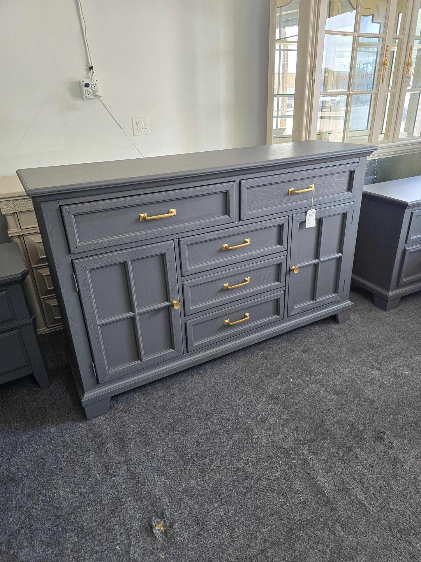 Lane dark gray dresser