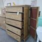 Rustic wood washed chest