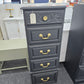 Black matte lingerie chest