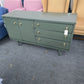 Stanley green lacquered MCM cabinet