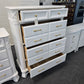 Super cute white 4 drawers chest