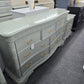 Green carved lacquered dresser