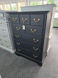 Solid wood inkwell tall chest