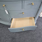 7 drawers green gray dresser