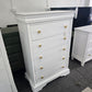 White lacquered chest with jewelry compartment