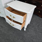 Bassett french provincial white nightstand