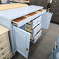 Super cute blue 6 drawers 2 doors dresser