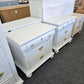 Solid wood cute 2 white nightstands