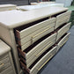 6 drawers beige dresser