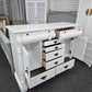 8 drawers 2 doors white  dresser