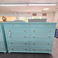 Restoration Hardware all solid wood blue Lacquered dresser