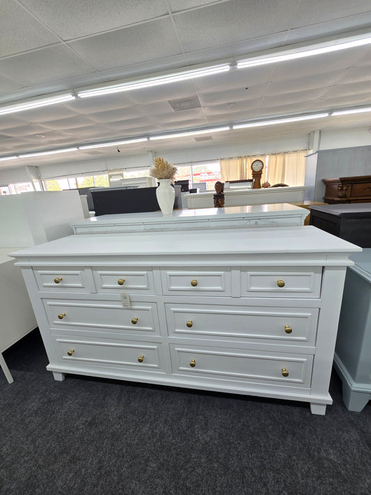 6 drawers white dresser