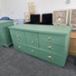 MCM green 9 drawers dresser