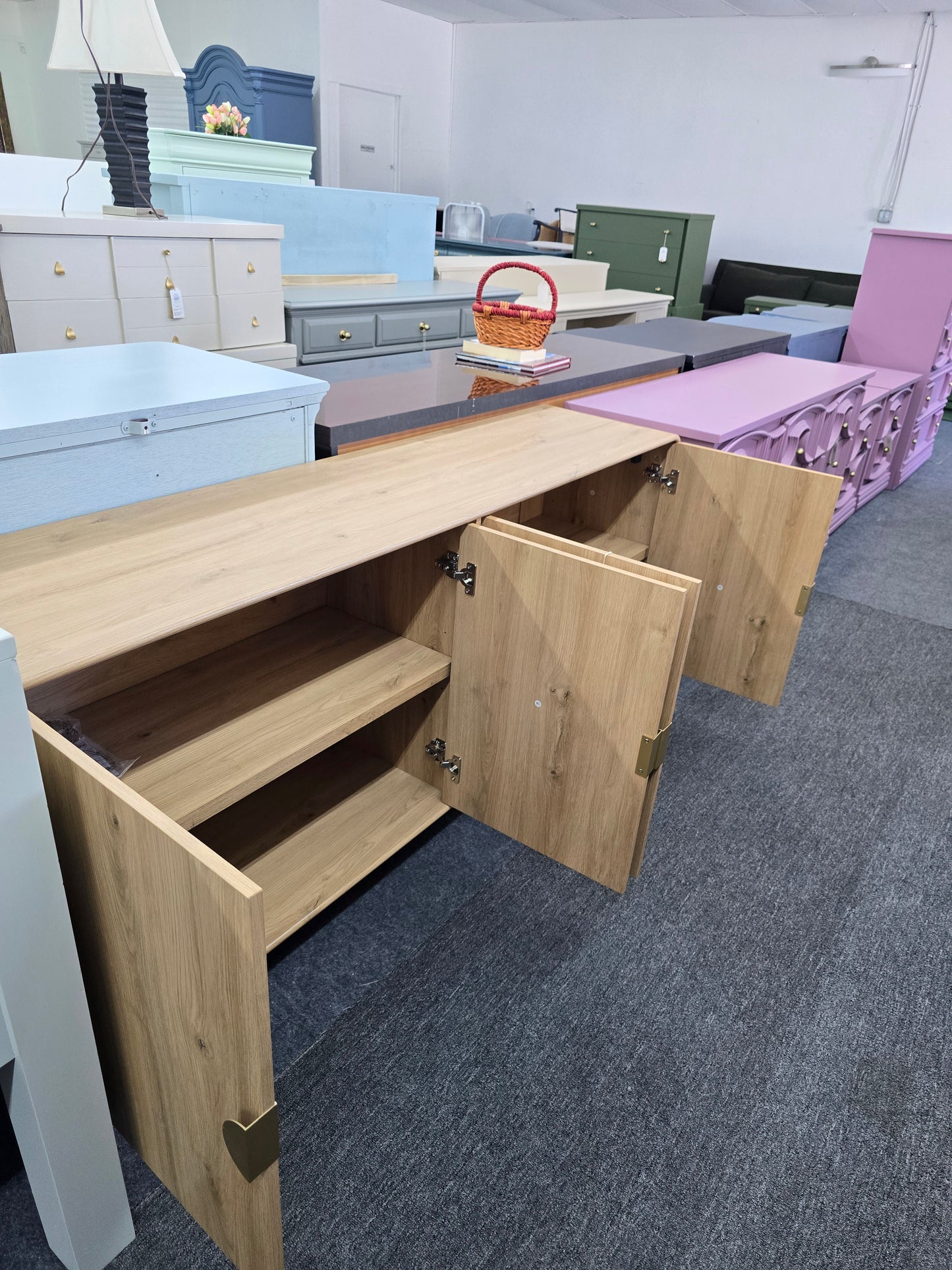 *New* 70" wooden tv stand