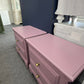 Purple cute pair of nightstands