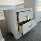 Gray lacquer nightstand