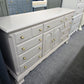 12 drawers gray long dresser