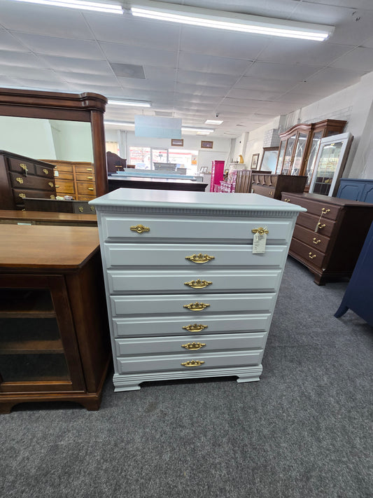 4 drawers blue/gray chest
