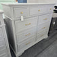 Universal gray 9 drawers dresser