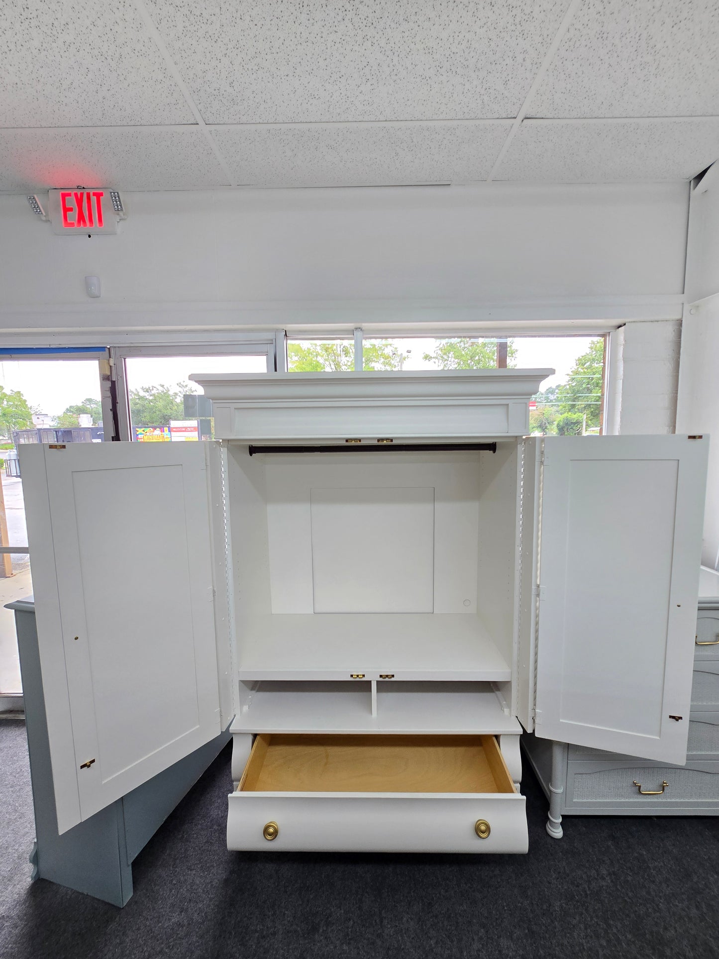 Thomasville off white armoire
