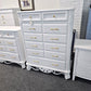 Super cute white 4 drawers chest